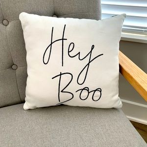 Hey Boo Halloween Pillow